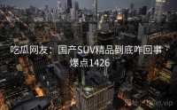 吃瓜网友：国产SUV精品到底咋回事 · 爆点1426